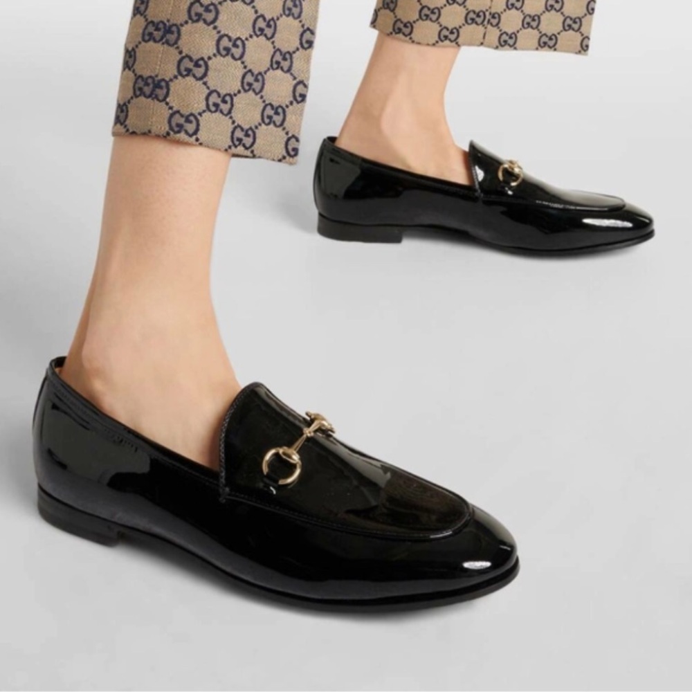 Gucci Jordaan Horsebit patent leather loafers women’s  39.5 or 9.5 - Picture 3 of 14